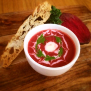 borsht in bowl