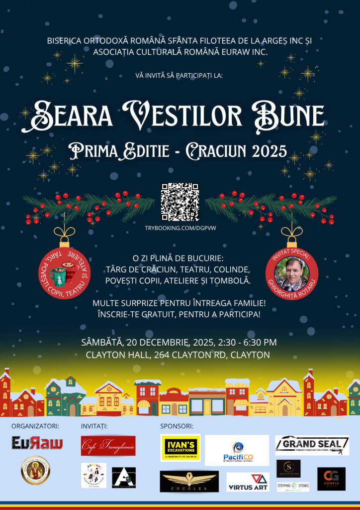 Poster of the 2025 Christmas Event "Seara veștilor bune"